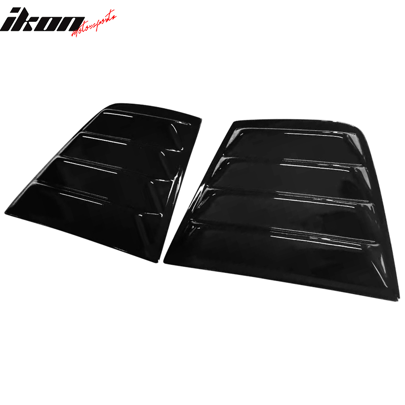 2011-2023 Dodge Charger V2 Style Window Louver Windshield Gloss Black