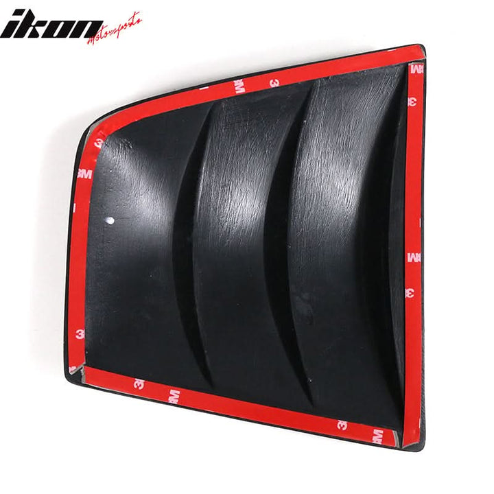 2011-2023 Dodge Charger V3 Style Matte Black PP Window Louver Scoops