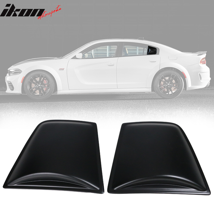 2011-2023 Dodge Charger V4 Style Side Window Louvers Scoop Cover PP