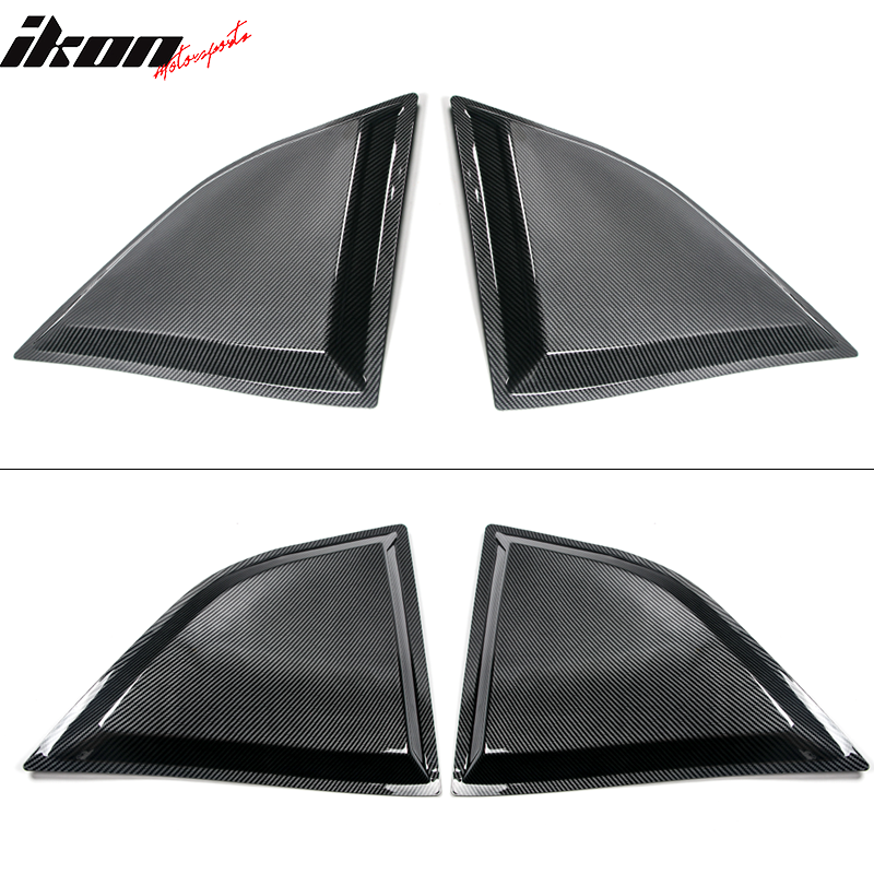 2008-2023 Dodge Challenger XE V2 Rear Side Window Louver Scoops PP
