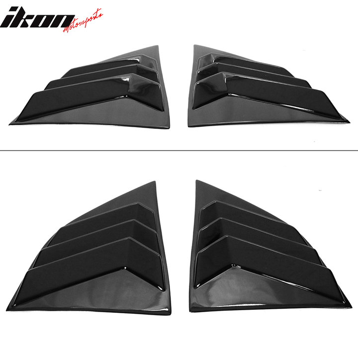 2008-2023 Dodge Challenger XE V3 Style Side Window Louver Scoop PP