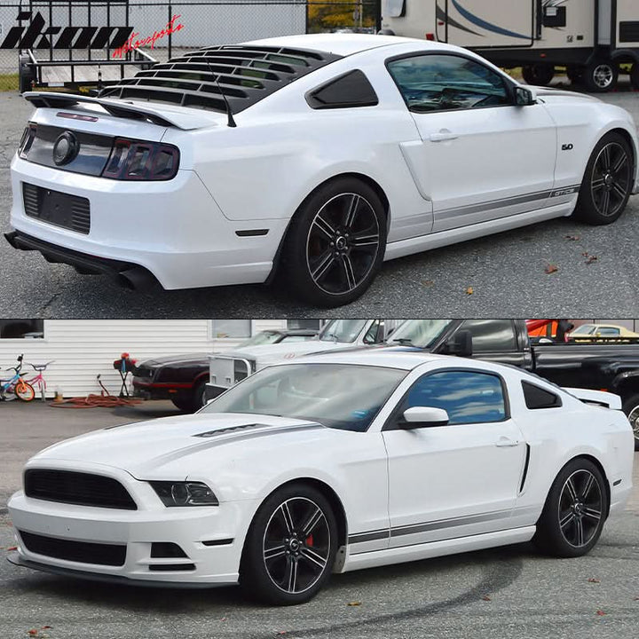 2010-2014 Ford Mustang 2DR IKON Rear Quarter Window Louver