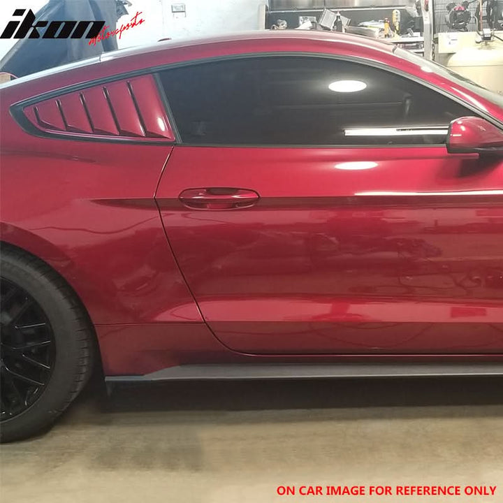 2015-2023 Ford Mustang Side Window Louvers Sun Shade Cover Windshield