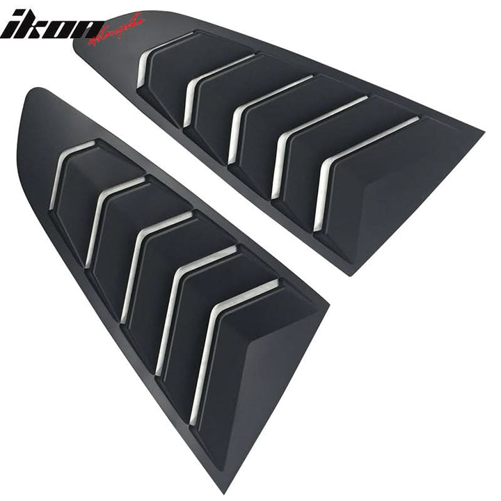 2015-2017 Ford Mustang Unpainted Side Window Louver Rear Fender Scoop