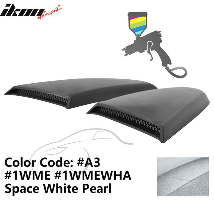 2015-2023 Mustang R Style Side Quarter Window Louver PU Painted