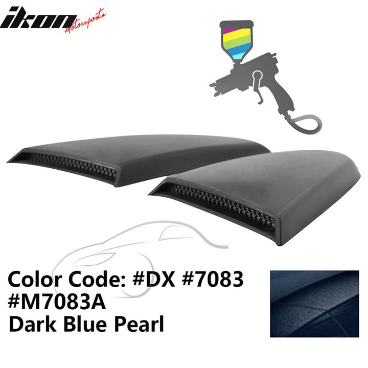 2015-2023 Mustang R Style Side Quarter Window Louver PU Painted