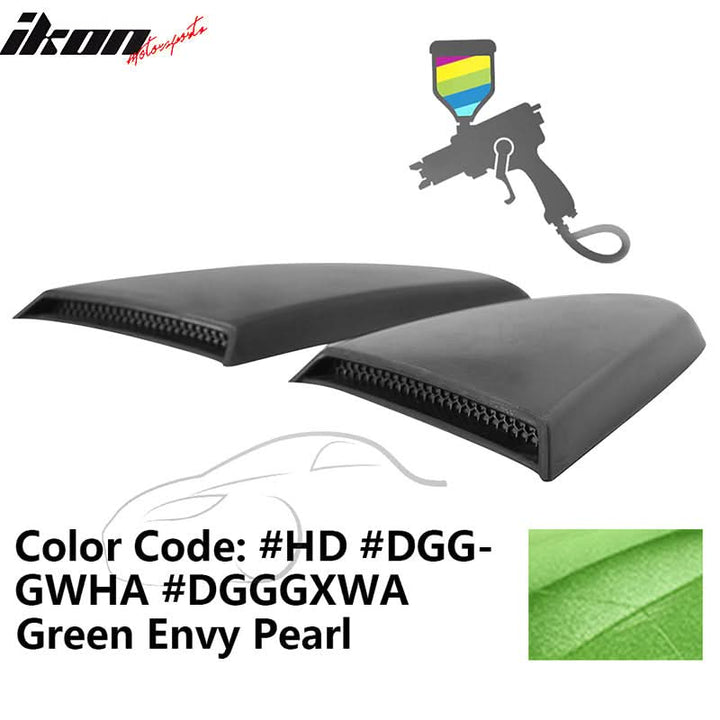 2015-2023 Mustang R Style Side Quarter Window Louver PU Painted