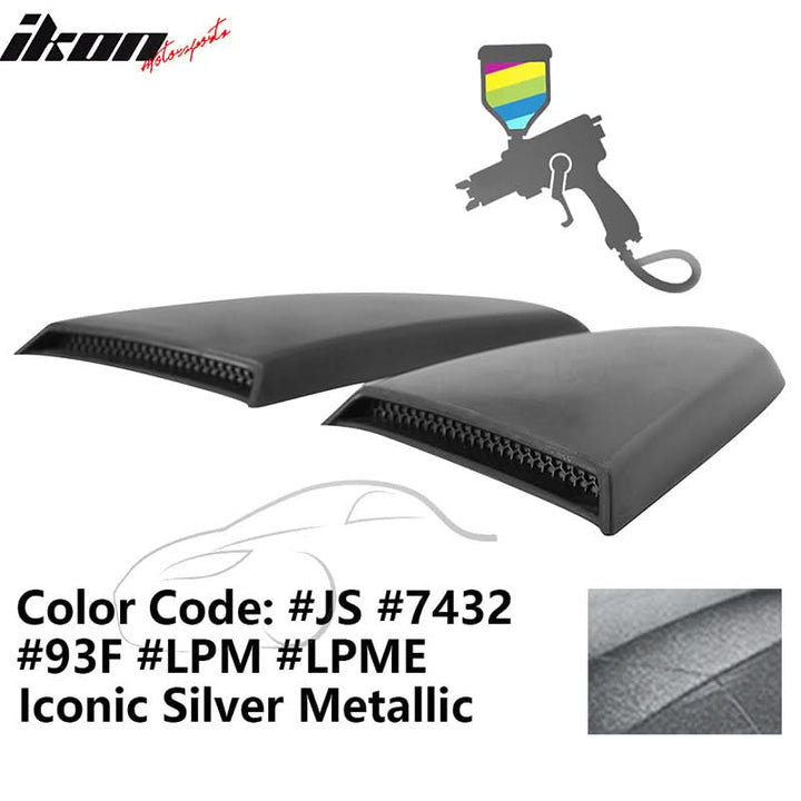 2015-2023 Mustang R Style Side Quarter Window Louver PU Painted