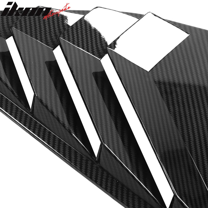2023-2025 Honda Accord IKON Black Rear Quarter Window Louver ABS