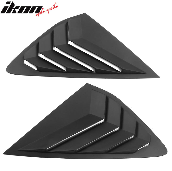2023-2025 Honda Accord IKON Black Rear Quarter Window Louver ABS