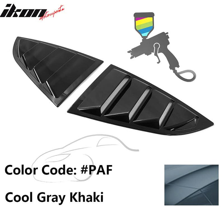 2022-2025 Subaru BRZ Toyota GR86 2DR IKON Style Window Louver PC