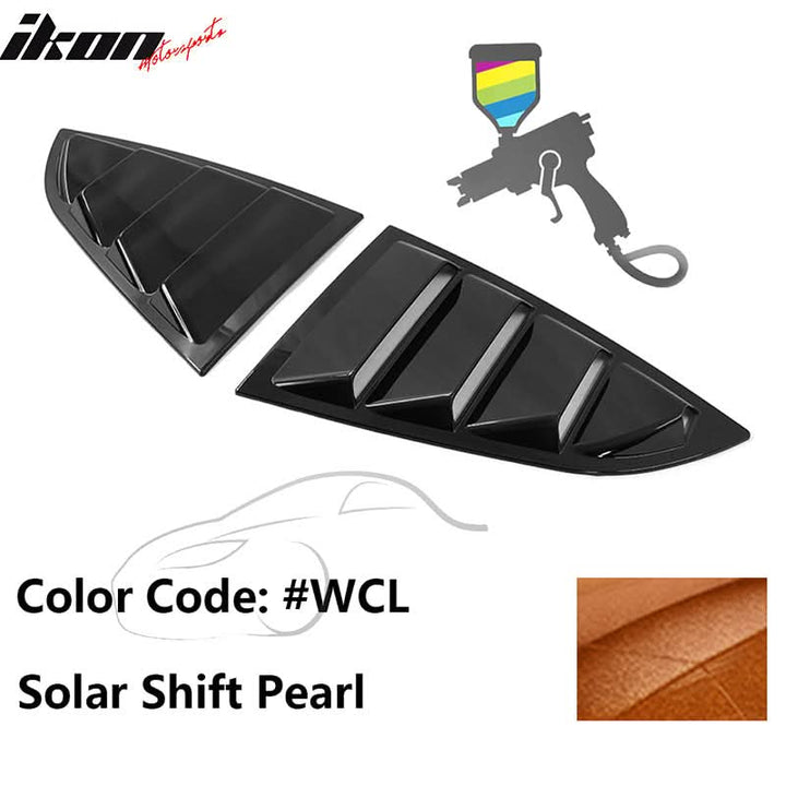 2022-2025 Subaru BRZ Toyota GR86 2DR IKON Style Window Louver PC
