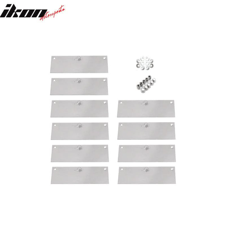 2010-2014 Ford Mustang V6 5 Vents Quarter Rear Side Window Louver PP
