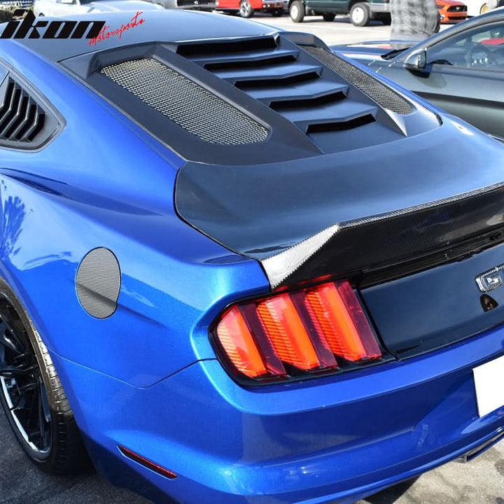 2015-2024 Ford Mustang IKON V2 Style Rear Window Louver  ABS