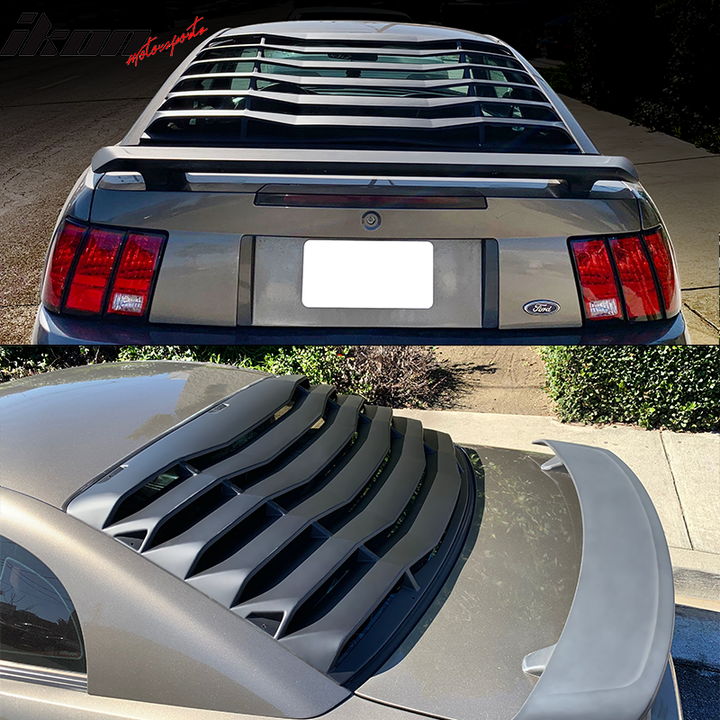1999-2004 Ford Mustang IKON Style Rear Window Louver ABS