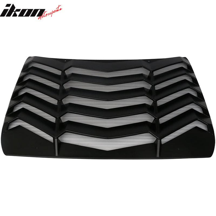Fits 16-21 Honda Civic Quarter ABS Rear + Side Window Louver Black