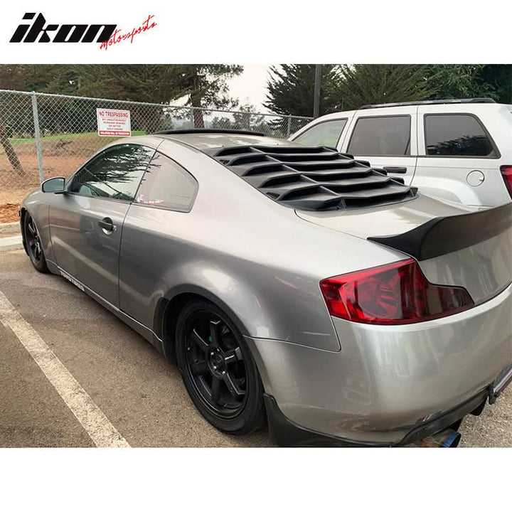 2003-2007 Infiniti G35 Coupe Unpainted ABS Rear Window Louver