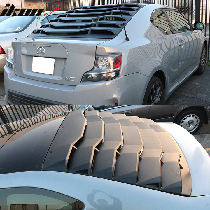 2011-2016 Scion TC IKON Style Rear Window Louver Gloss ABS