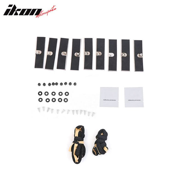 2011-2024 Dodge Charger IKON Window Louver Cover ABS 3PCS