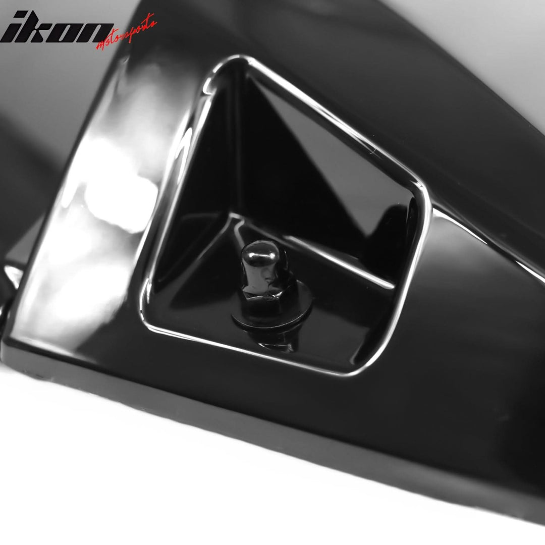 2024-2025 Ford Mustang 2DR IKON Gloss Black Rear Window Louvers ABS