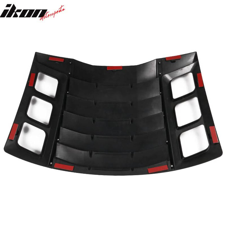 2011-2023 Dodge Charger IKON ABS Rear Window Louver 3PCS