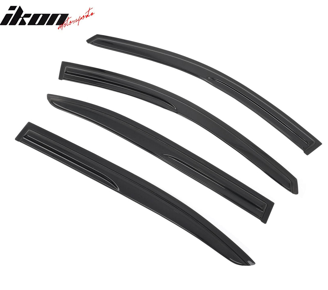 2008-2012 Honda Accord 4-Door Sedan Acrylic 4PC Tape On Window Visors