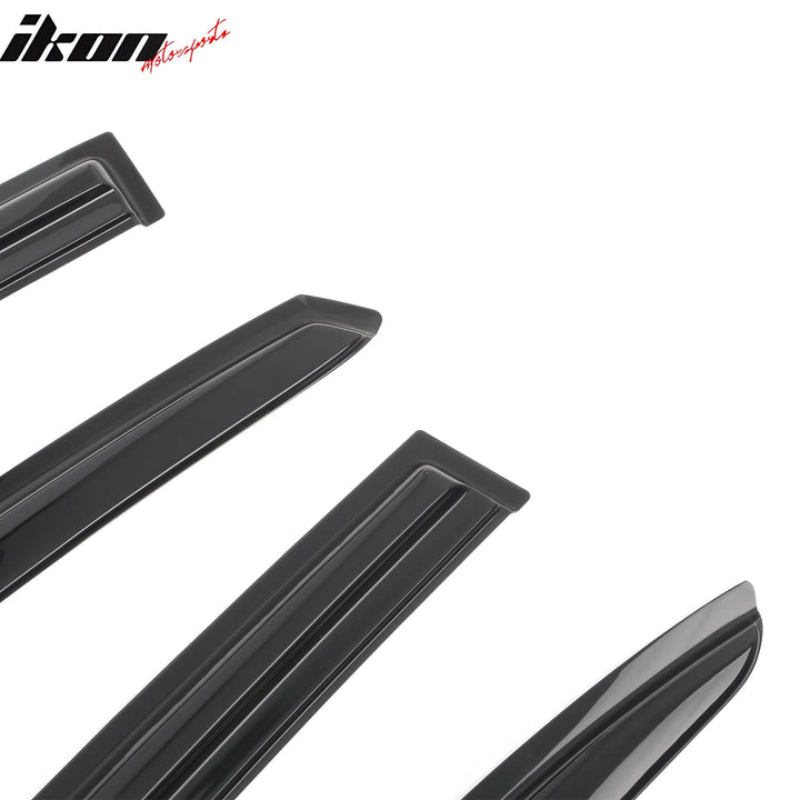 2008-2012 Honda Accord 4-Door Sedan Acrylic 4PC Tape On Window Visors