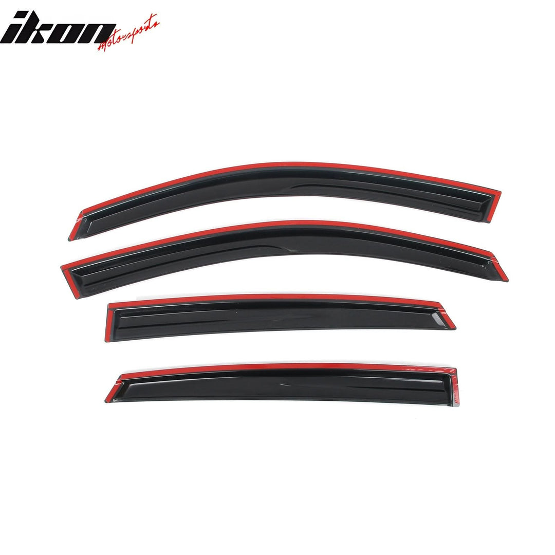 2016-2021 Honda Civic Sedan Mugen Style Window Visors Vent Rain Guards