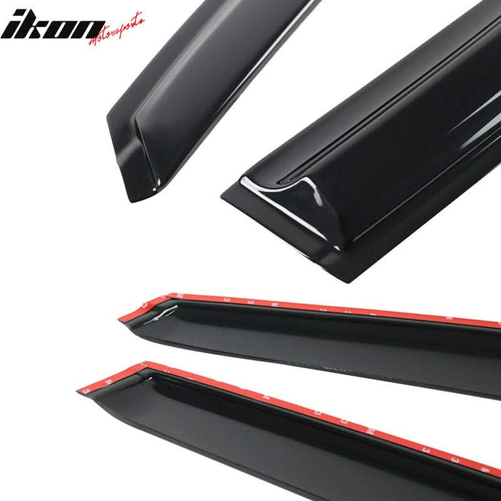 2012-2016 Honda CRV Acrylic 4PC Window Visors Tape On Rain Guard