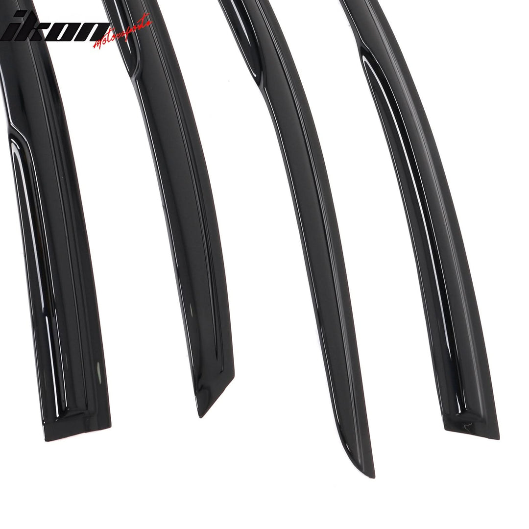 2015-2019 Hyundai Sonata Mugen Style Smoke Tinted Window Visor Acrylic