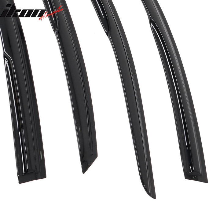 2015-2019 Hyundai Sonata Mugen Style Smoke Tinted Window Visor Acrylic