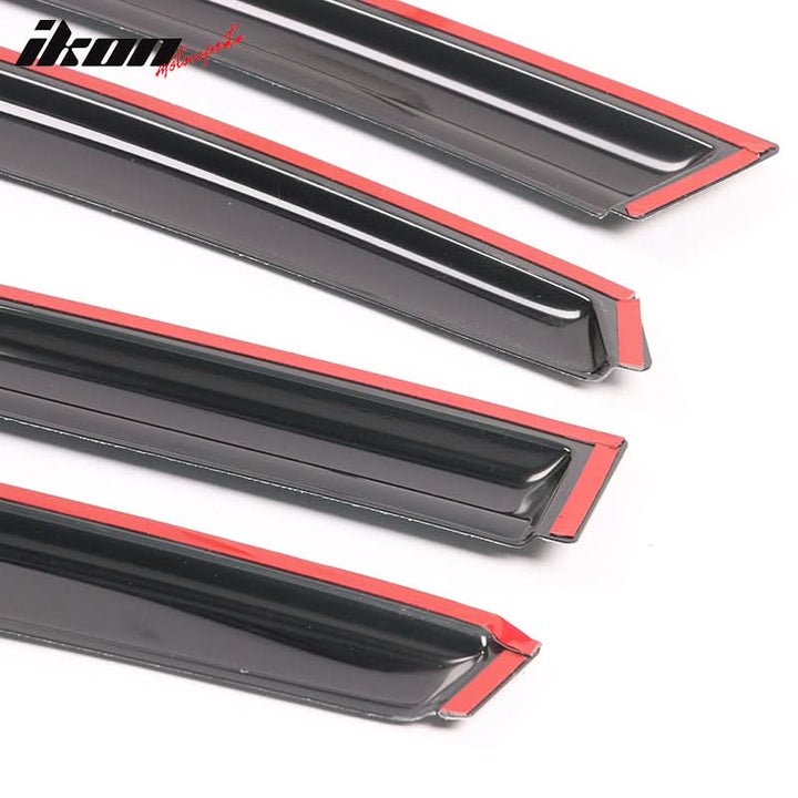 2011-2016 Kia Sportage SL Mugen Style Window Visors Set Acrylic