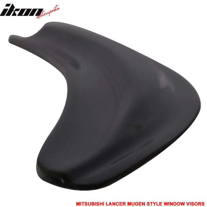 2008-2017 Mitsubishi Lancer EVO Window VisorsAcrylic 4PC