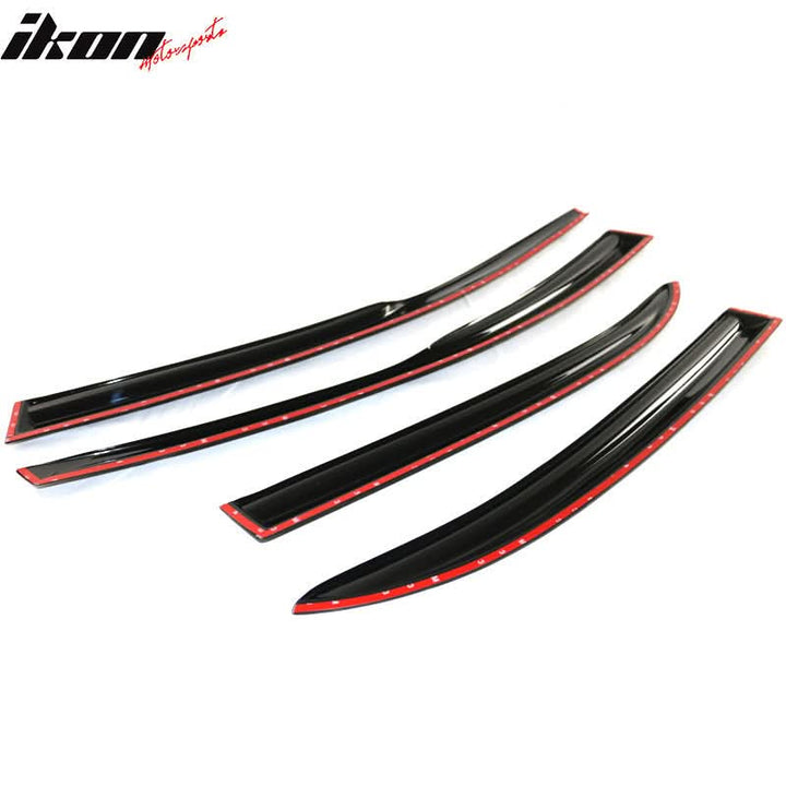 2003-2008 Toyota Corolla Sedan 4-Door Window Visor Guard Acrylic 4PC