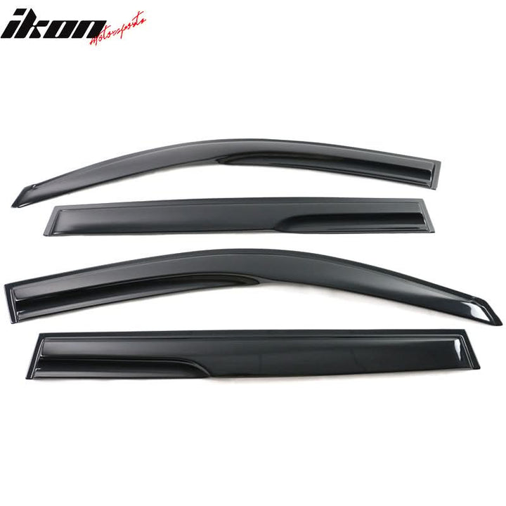 2008-2013 Toyota Highlander Acrylic 4PC Window Visors Tape On Guard