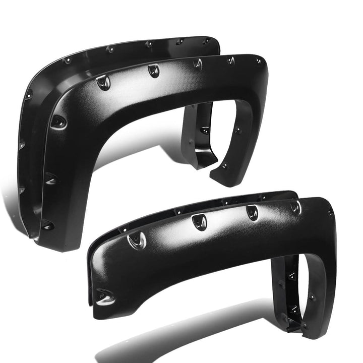 07-13 Chevy Silverado Pocket-Riveted Style Wheel Flares - Textured