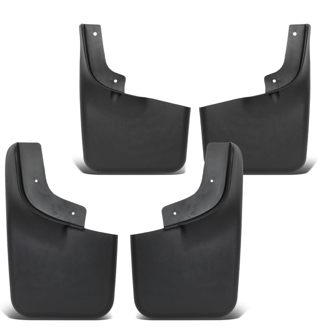 04-14 Ford F-150 Mud Guard Flaps 4pc Set Matte Black