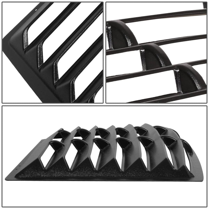 79-93 Ford Mustang Fastback Rear Window Louver - Black