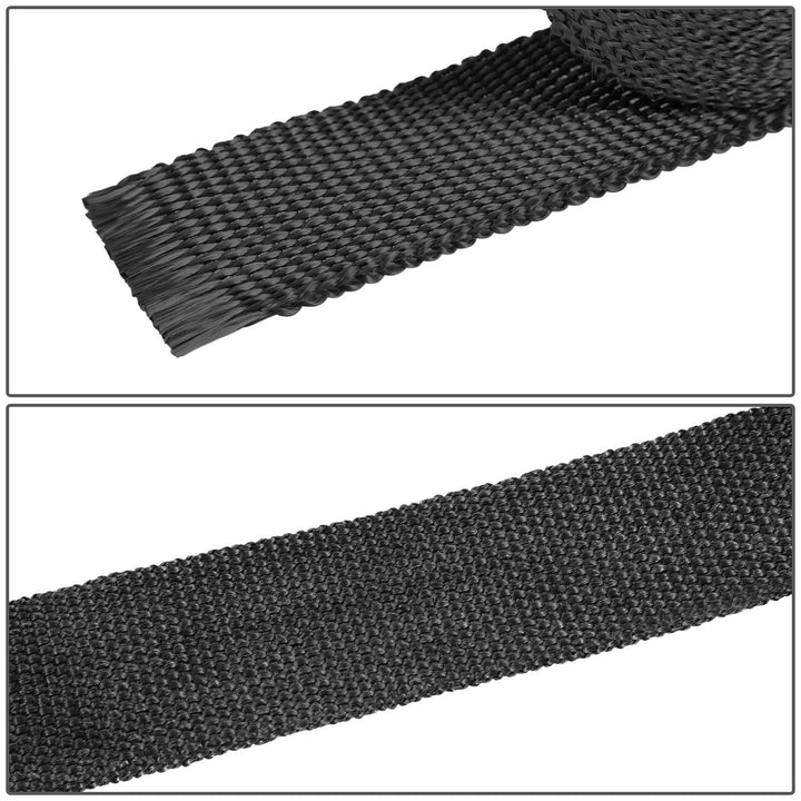 Type-2 Style Exhaust Heat Wrap - 2" x 30' Black with Zip Ties