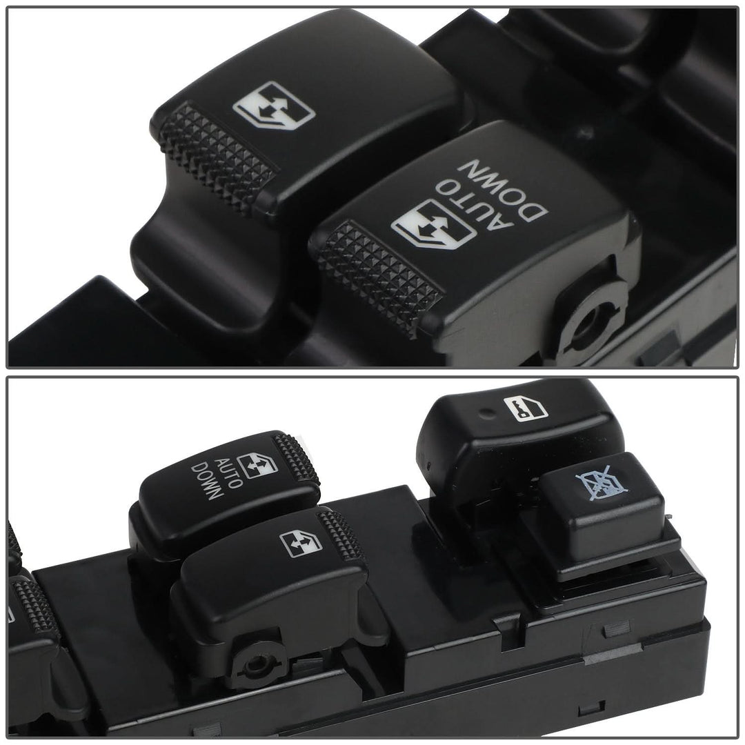 05-09 Hyundai Tucson Power Window Switch - Driver Side Black