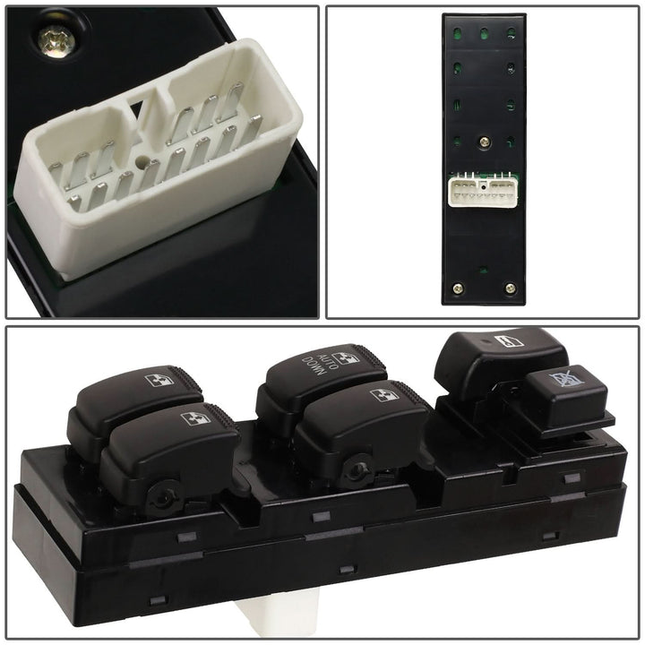05-09 Hyundai Tucson Power Window Switch - Driver Side Black