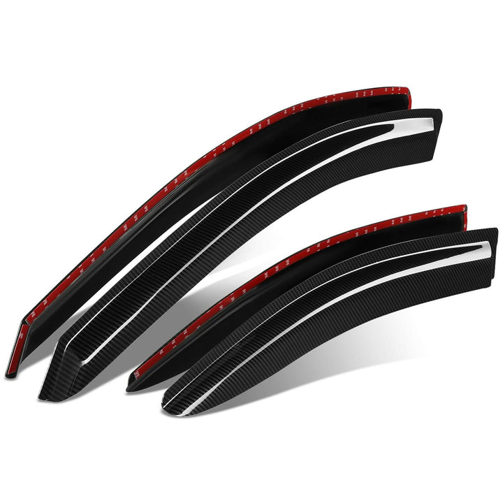 2005-2010 Pontiac G6 Carbon Fiber Style Window Visors 4PC Set