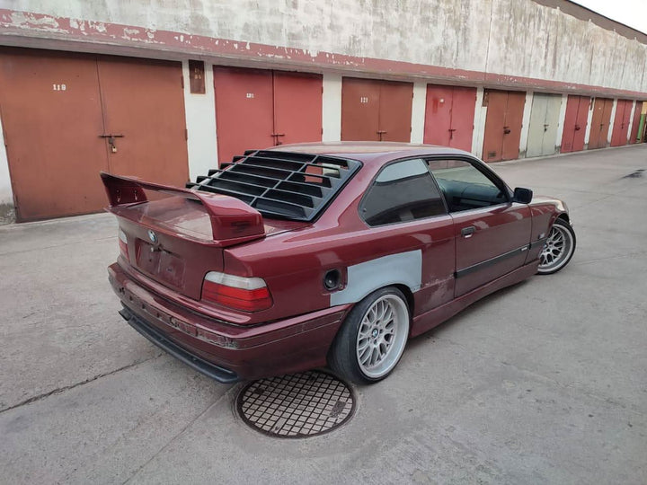BMW E36 Coupe Series 3 Black Back Windshield Louvers (1992 - 1999)