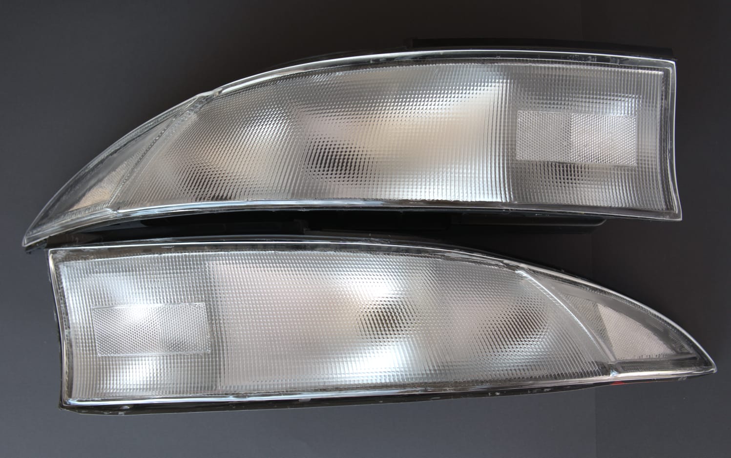 AVEST テールライト Version 2: CLEAR NTXGlow clear tail light LENSES (1995 - 1999 Mitsubishi Eclipse 2G