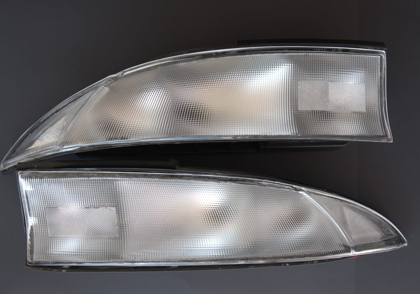 AVEST テールライト Version 2: CLEAR NTXGlow clear tail light LENSES (1995 - 1999 Mitsubishi Eclipse 2G