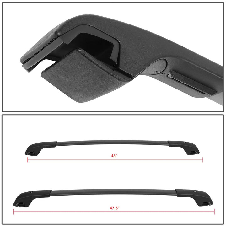2015-2020 Jeep Renegade Roof Rack Cross Bar - Matte Black