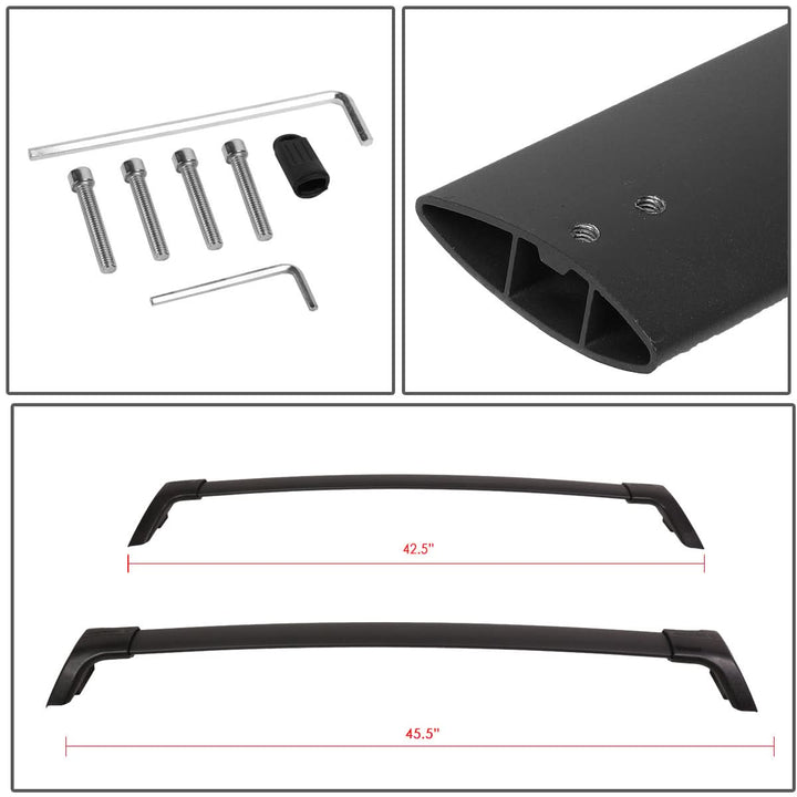 2019-2020 Toyota RAV4 Roof Rack Cross Bars - Matte Black