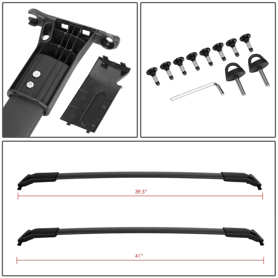 2013-2019 Ford Escape Roof Rack Cross Bar - Matte Black