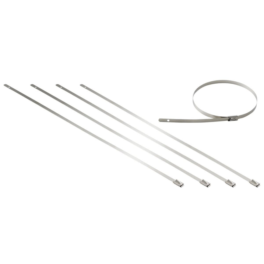 Zip Tie Kit for Heat Wrap - Stainless Steel - 12" - 5 Piece