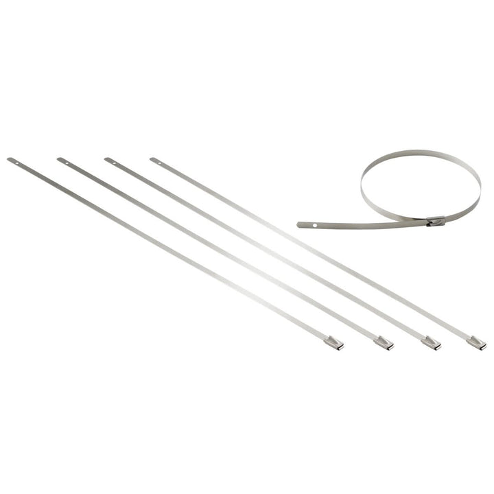 Zip Tie Kit for Heat Wrap - Stainless Steel - 12" - 5 Piece